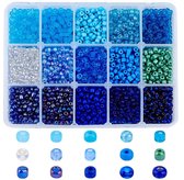 About 3000pcs seed beads, 4mm mini spacer loose beads for jewelry making necklace bracelet earrings 15 colors