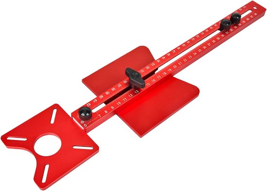 4-in-1 freesgroefbeugel, metrische MM Router Cirkel Snijmal
