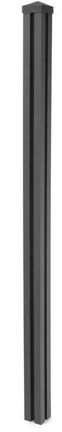 Palo Montante Quadro In WPC Per Recinzioni Marrone 8 X H 200 Cm - Foto 9