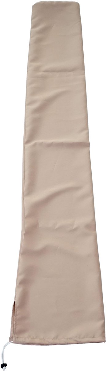 Beschermhoes voor parasol tot 3 m, afdekhoes met trekkoord ~ crème