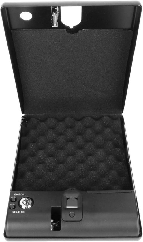 JGS Premium - Coffret de rangement Bijoux à empreintes digitales - Coffret de sécurité - Protection optique des Bijoux - 120 empreintes digitales - 275 x 190 x 50 mm