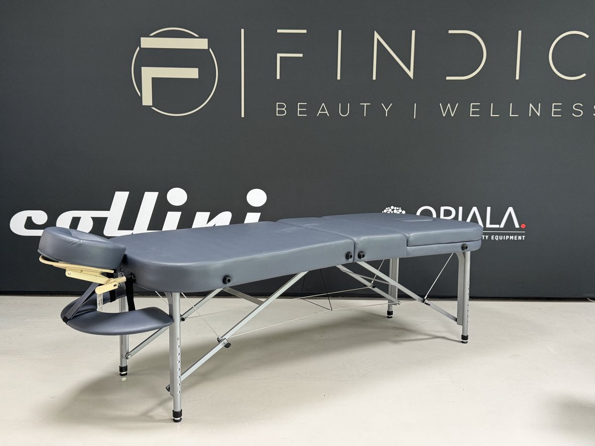 Collini Alu Pro Comfort Massagetafel Agate Blauw | Inklapbare Aluminium Massage- & Behandeltafel | Verstelbaar & Lichtgewicht