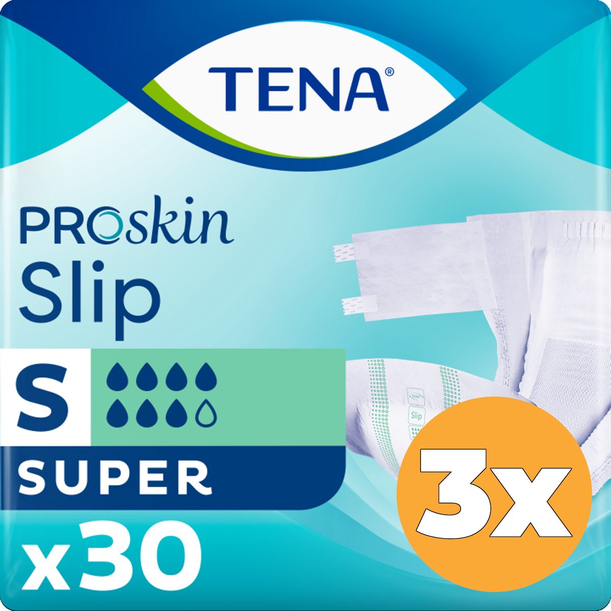 3x Tena Slip super maat S (30 stuks)