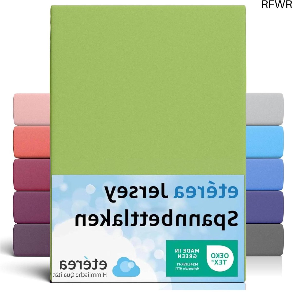 RFWR Comfort Jersey Hoeslaken 60x120 cm - 70x140 cm - 100% Katoen - Perfecte Pasvorm en Ondersteuning tot 25 cm Hoog