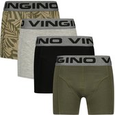 Vingino winter ondergoed jongens - groen - Graphic 4-pack - classic boxer