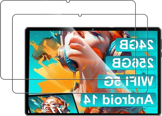 Allecto Plus - Beschermende Folie voor 10 inch Tablet - Tablet Tempered Glass Screen Protector - Hoge Transparantie Krasbestendig Anti-Vingerafdruk - Set van 2 Stuks