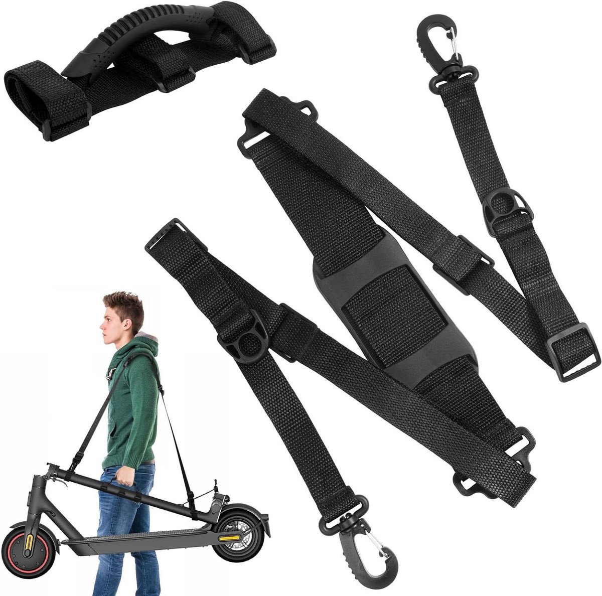 Inovra - Verstelbare Schouderriem voor Step - Praktische Draagriem voor Elektrische Scooters - Kinderen Vouwfiets Xiaomi M365 Accessoires . - Buitenspeelvoertuigaccessoire