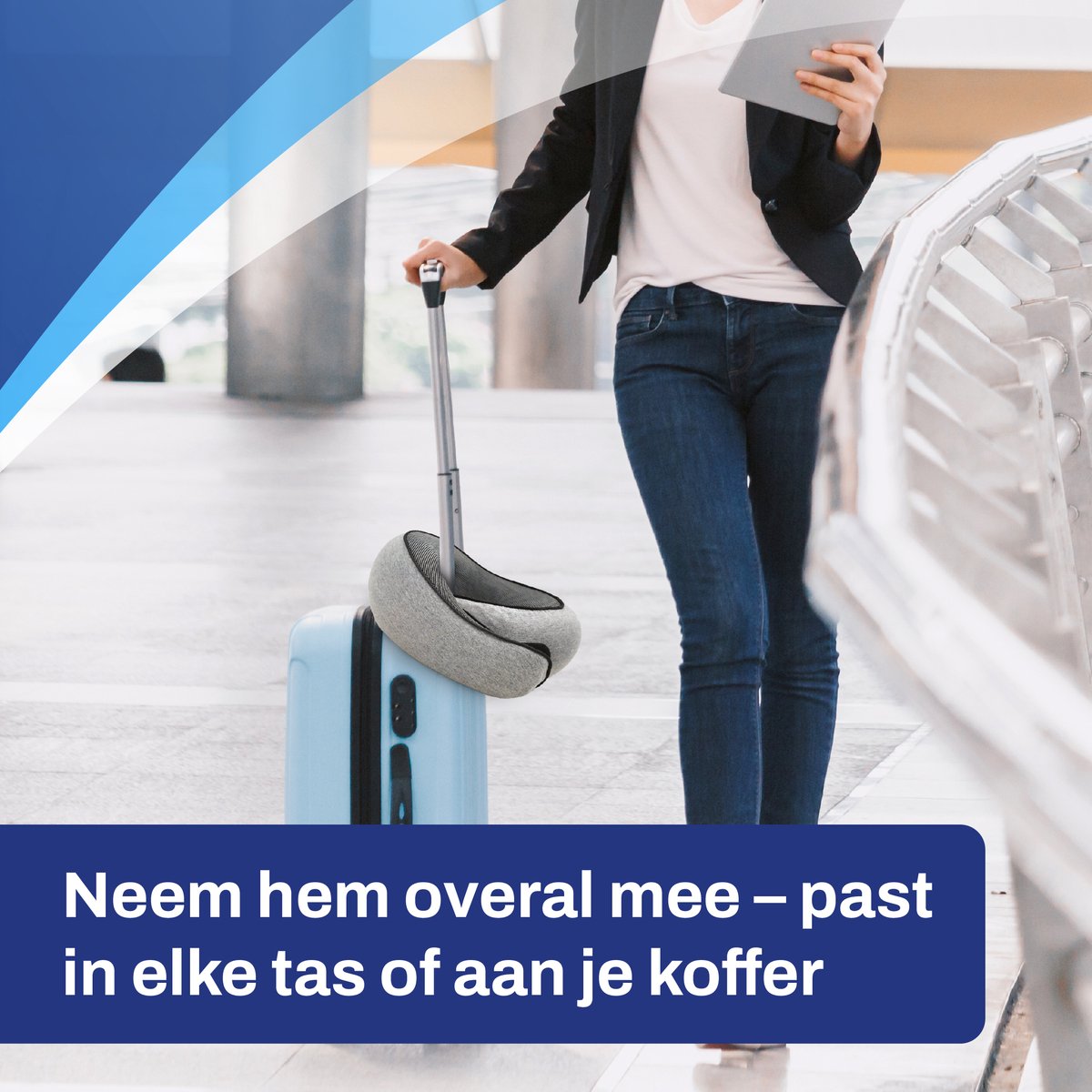 CarPlusStudio Nekkussen, reiskussen van traagschuim, 360 graden hoofdsteun, comfortabel nekkussen in het vliegtuig, ideaal om te slapen in de auto, trein, bus en