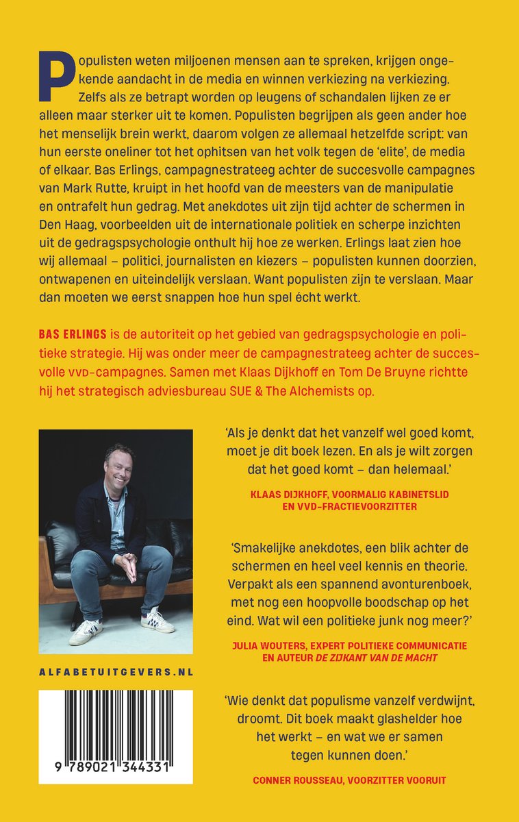 Het spel van de populist - back cover