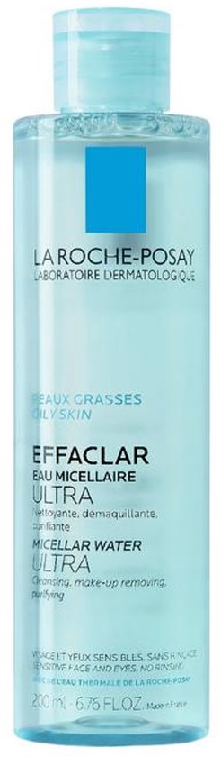 La Roche-Posay Effaclar Micellair Water - Gezichtsreinigingsmiddel - voor een vette huid en Acne - 200ml