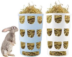 Allecto Plus - Hangende Hooi Voeder voor Konijnen - Set van 2 - Automatische Voeder voor Hooi - Geschikt voor Chinchilla's en Kleine Dieren