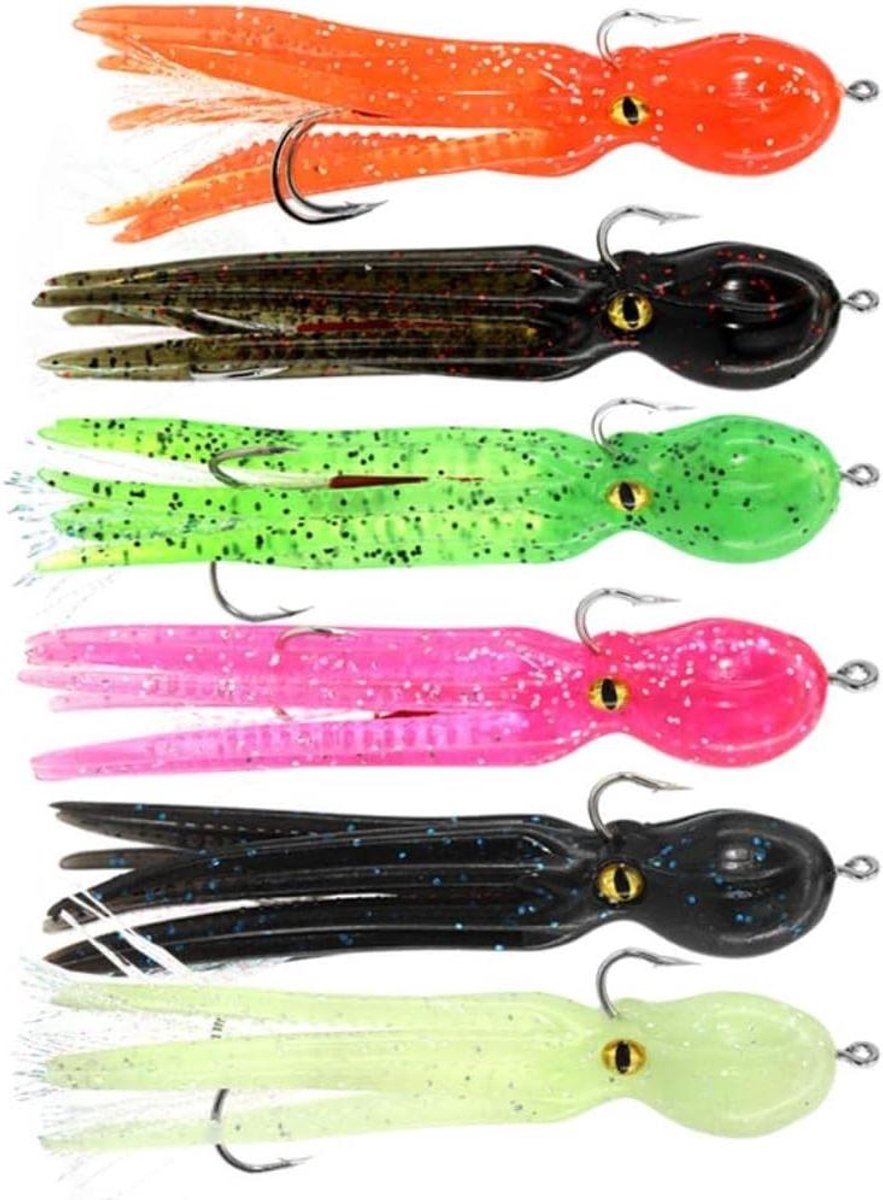 Allecto Plus - Octopus Swimbait met haak - Zacht kunstaas voor zout water visserij