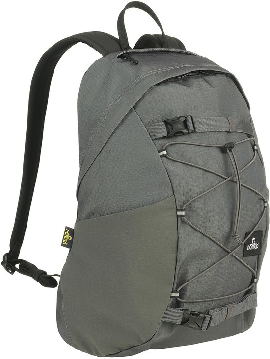 NOMAD® Torcal 16 liter Rugzak | Donkergrijs | Compacte Dagrugzak School & Werk | Laptop Rugtas 15,6 inch | 100% Gerecycled Ripstop | Lichtgewicht & Georganiseerd