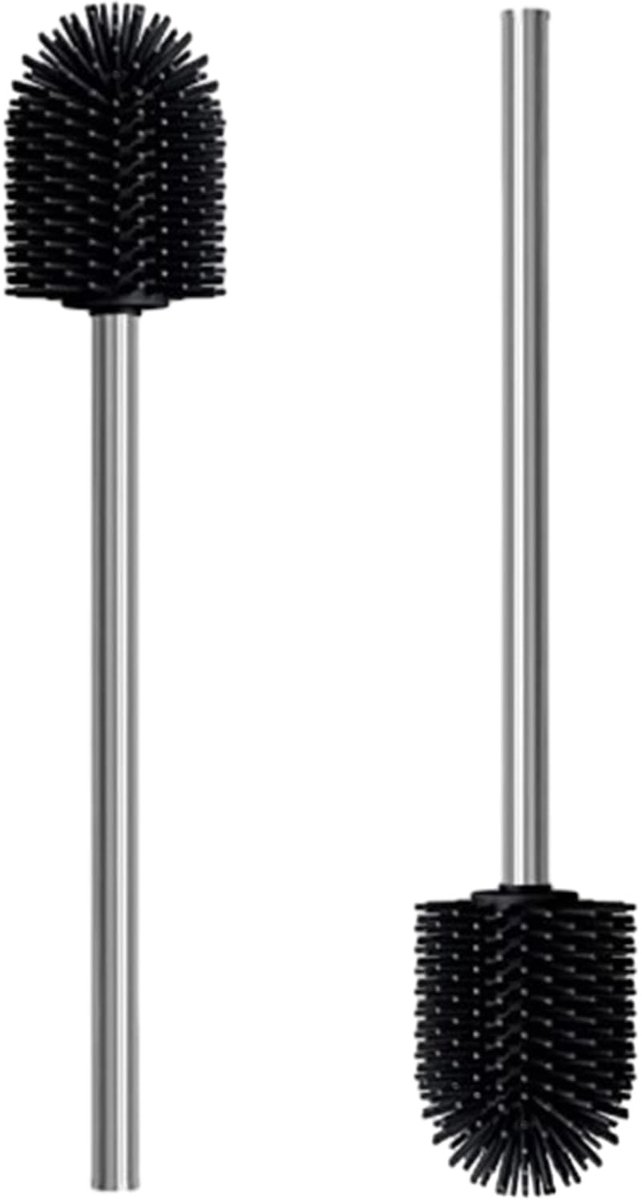 Ibenzoa® Innovatieve siliconen toiletborstel set met lange handgreep voor effectieve reiniging
