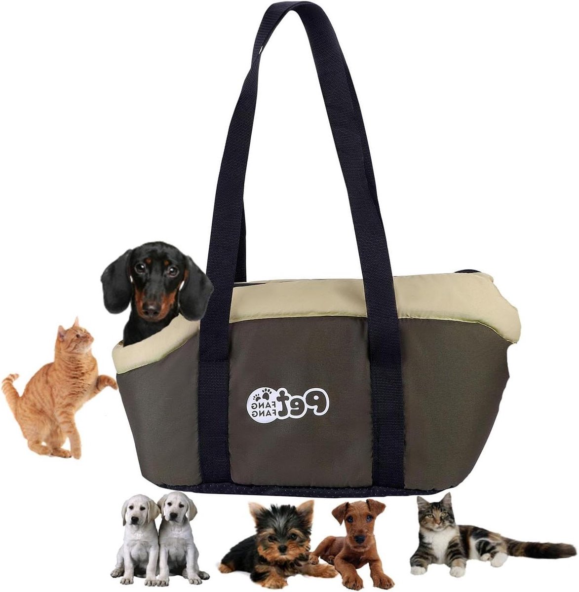 Verstelbare draagtas voor huisdieren - Winter baby slings - Geschikt voor honden en katten - Draagbaar en ademend - Met veiligheidsgordel - Ideaal voor buiten gebruik