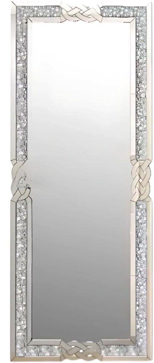 Bolt Edge Staande speigel - Ook als wandspeigel - 160cm - Woonkamer - Spiegel voor Badkamer, Make-up & Wandmontage Zilver