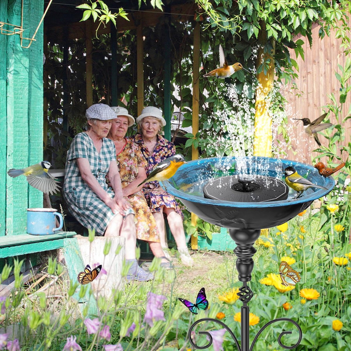 EOJDDPA Vrijstaand Vogelbad Voor De Tuin, 106 Cm