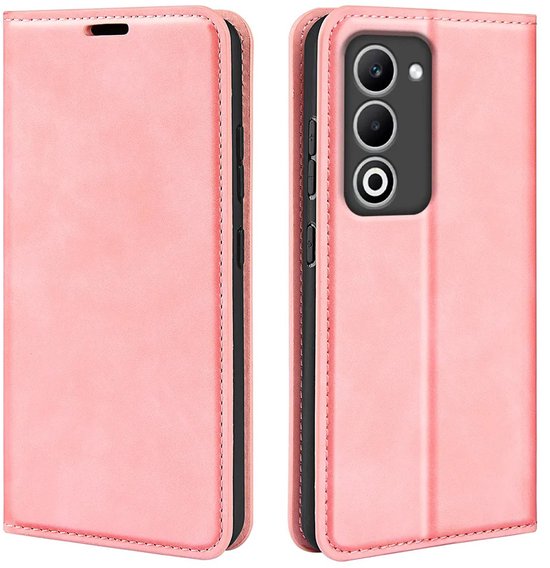 MobyDefend Hoesje - Geschikt voor Oppo A5 5G - Luxe Wallet Bookcase (Magnetische Sluiting) - Roze