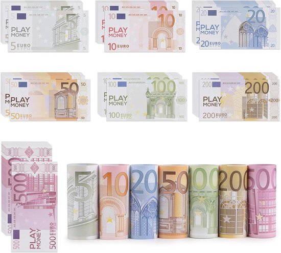 10 Euro biljetten speelgeld (100 biljetten