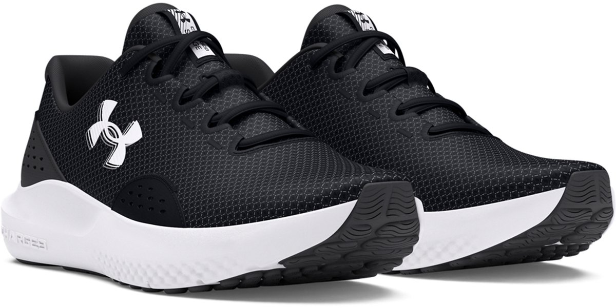 Under Armour UA W Charged Surge 4-BLK Dames Sportschoenen - Zwart - Antraciet - Wit