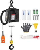 3-in-1 Elektrische Hijswerk – 500 kg Draagvermogen – 1500 W - en Draadloze Afstandsbediening – 7 m Hefhoogte – 4 m/min Snelheid – Voor Garage, Opslag en Fabriekshijsystemen