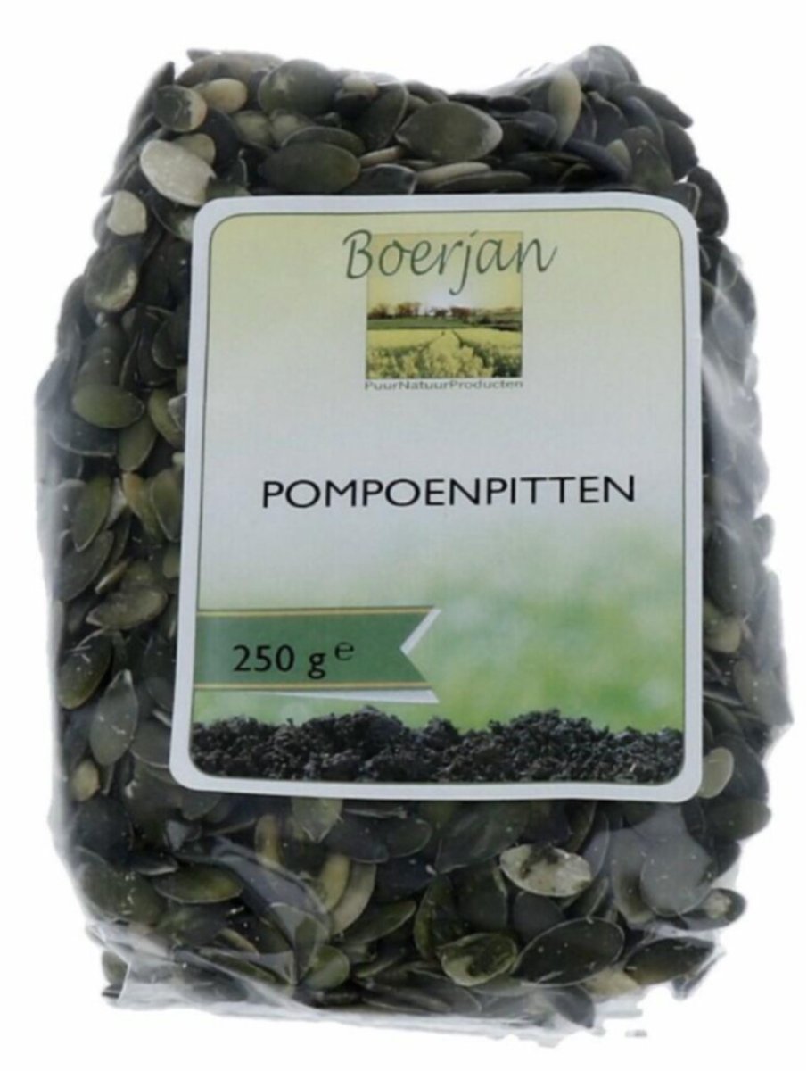 Boerjan - Pompoenpitten - 6 x 250 gr - Voordeelverpakking