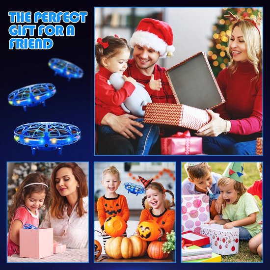 XINHOME Vliegende Bal Orb Speelgoed Zweefbal Pro Vliegende Spinner Speelgoed UFO RGB Coole Stof Globe Orbi Magische Boomerang Handbediende Mini Drone voor 8 9 10 11 12 jongens meisjes Kinderen (Roze