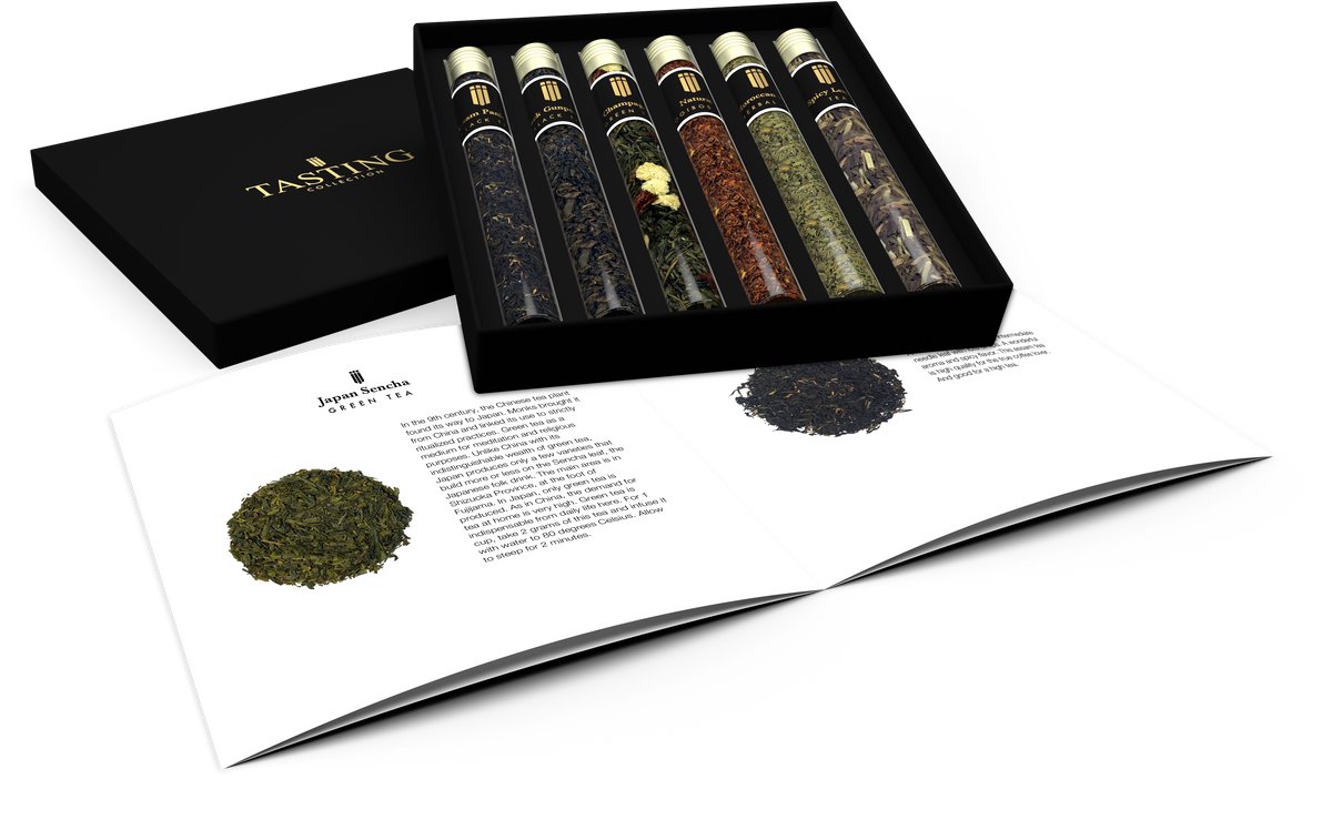 Thee Proeverij 6 tubes in Luxe Cadeau Box, Set 1