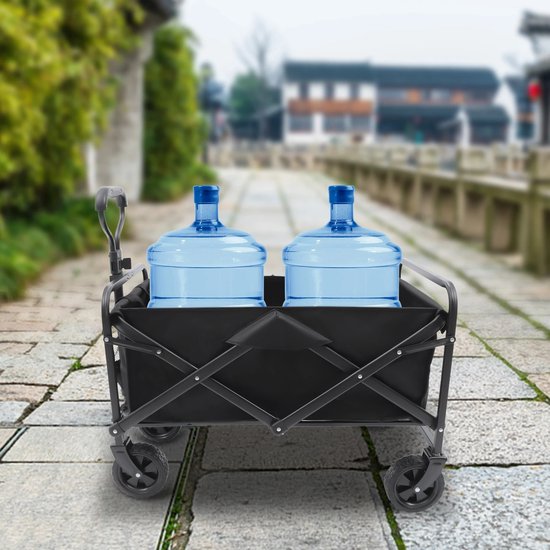 Rumi Bolderkar - Opvouwbaar - Tot 90KG - Camping Trolley - Zware Kar trolley - Grote Wielen Strand Trolley- Kar Met Verstelbare Handgreep van Merkloos — afbeelding 5