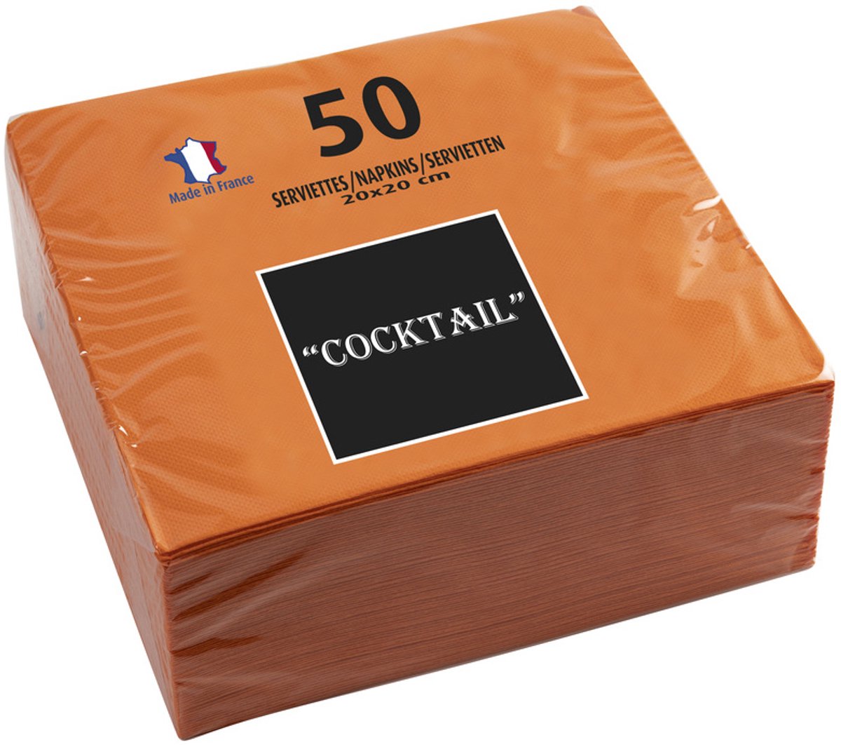 PROnappe cocktailservetten, 200 x 200 mm, grijs