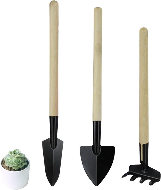 Gereedschapsset, tuingereedschap met tas Gereedschapsset, tuingereedschap met tas