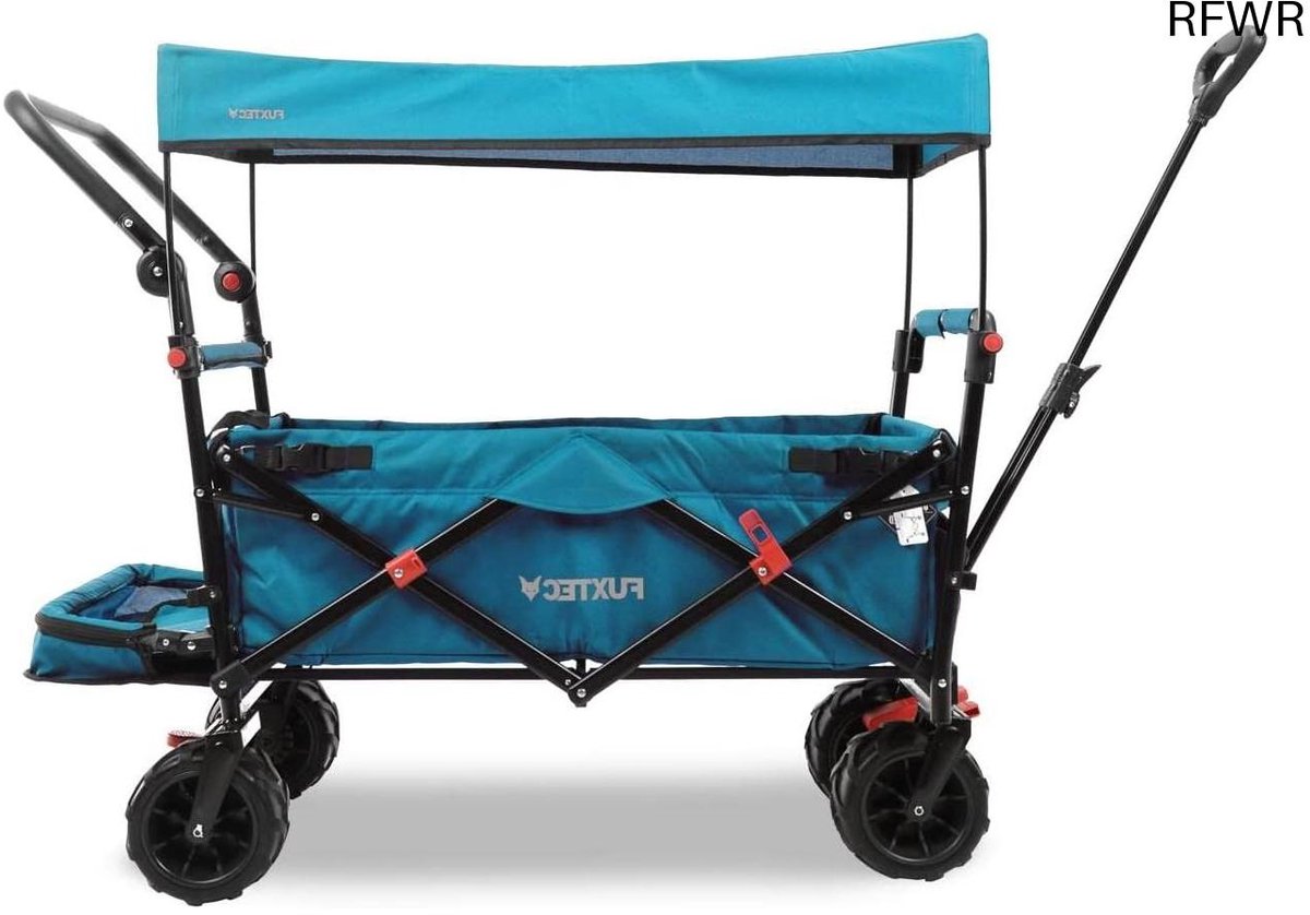 RFWR® Opvouwbare Strandkar met Brede Wielen en UV-bescherming voor Outdoor Activiteiten