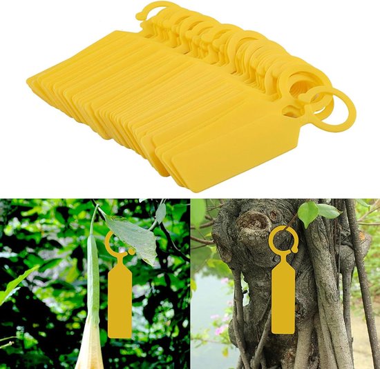 50 Stuks Aluminium Plantenlabels Boom Dubbelzijdige Tags Met Metalen Draden Voor Plant Markers Boom Tags O
