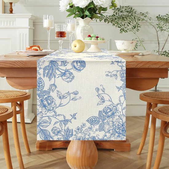 Vintage perzisch / oosters loper tafelkleed / tafelloper / wandkleed / wandtapijt wol, klassiek, rechthoek 147x86 cm – Rood - Tafelkleden