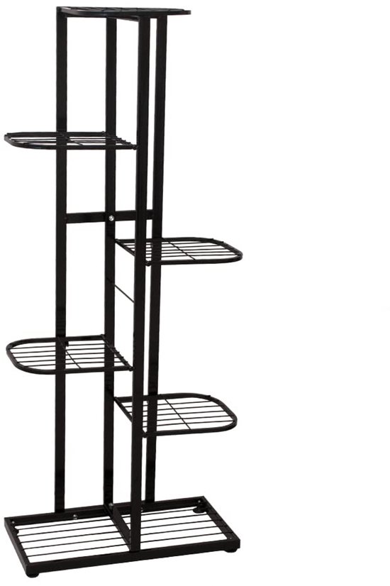 Zstar Plantenstandaard 6 Niveaus – Metalen Bloementrap In Goud, Voor Binnen, Balkon & Tuin