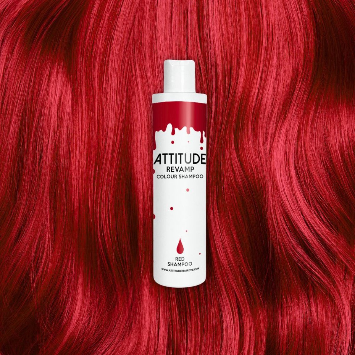 Attitude Hair Dye - Revamp Red Colour Shampoo Kleurbeschermende shampoo - Rood