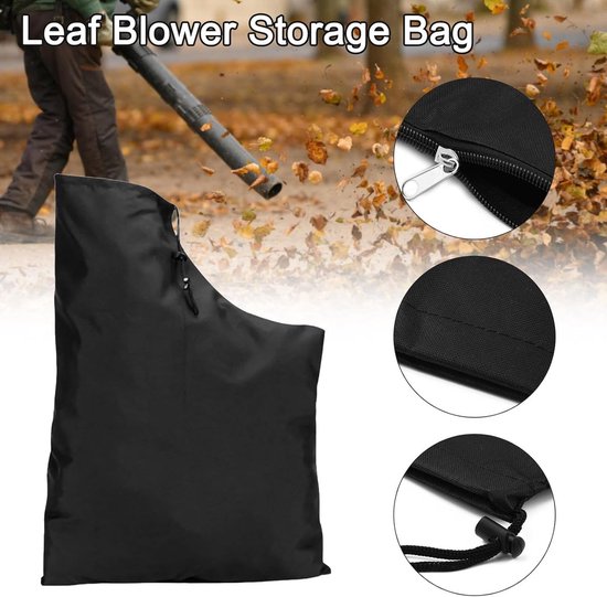 Bladblazer opbergtas - 44*60cm - Slijtvast - 420D Oxford doek bladblazer - Stofzuigerzak - Vervangende opbergtas voor bladblazer - Zwart van Merkloos	 — afbeelding 4