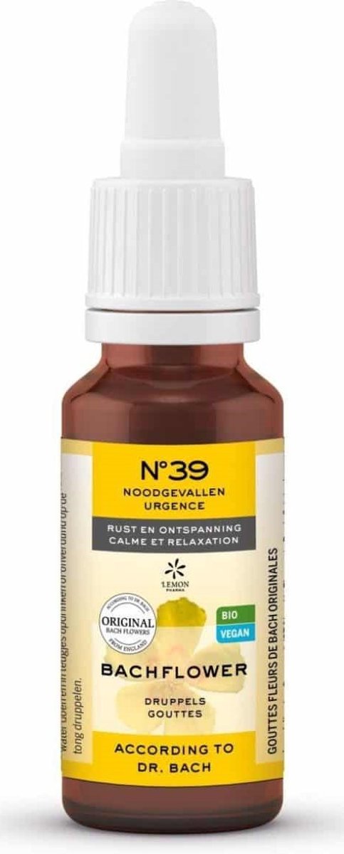 Bach Bloesem Nr. 39 Emergency plus druppels bio 20 Milliliter
