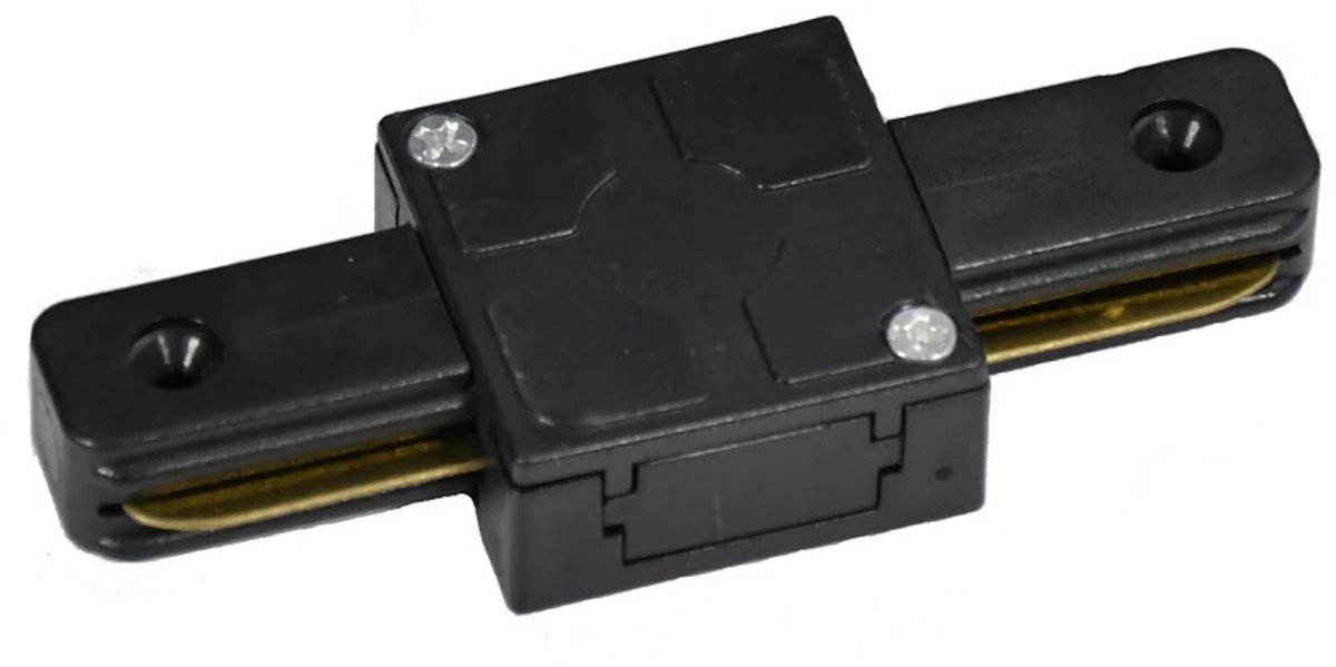 LCB - 1-Fase rail connector - I-vorm - Zwart
