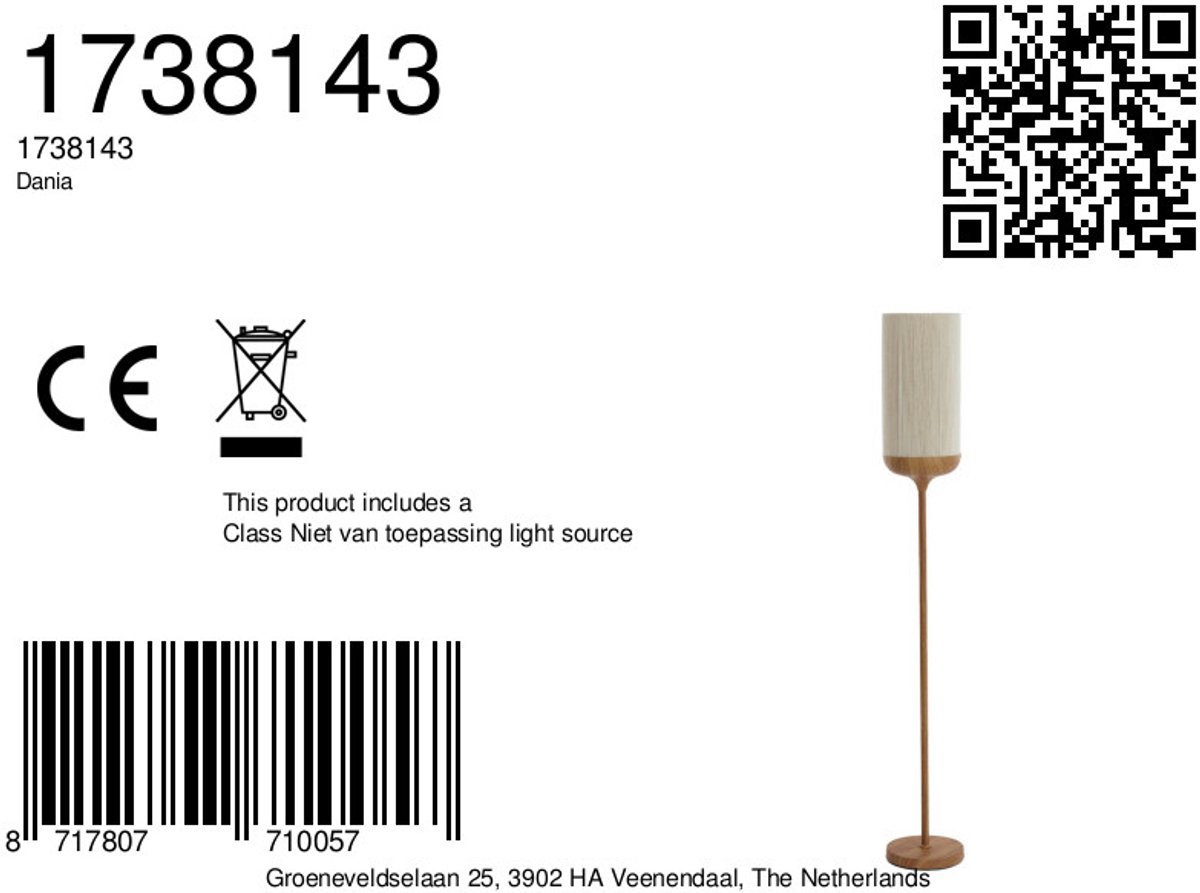 Light & Living - Dania Vloerlamp thumbnail 6