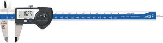 HELIOS PREISSER DIGI-MET 1320 519 Pied à coulisse numérique 200 mm