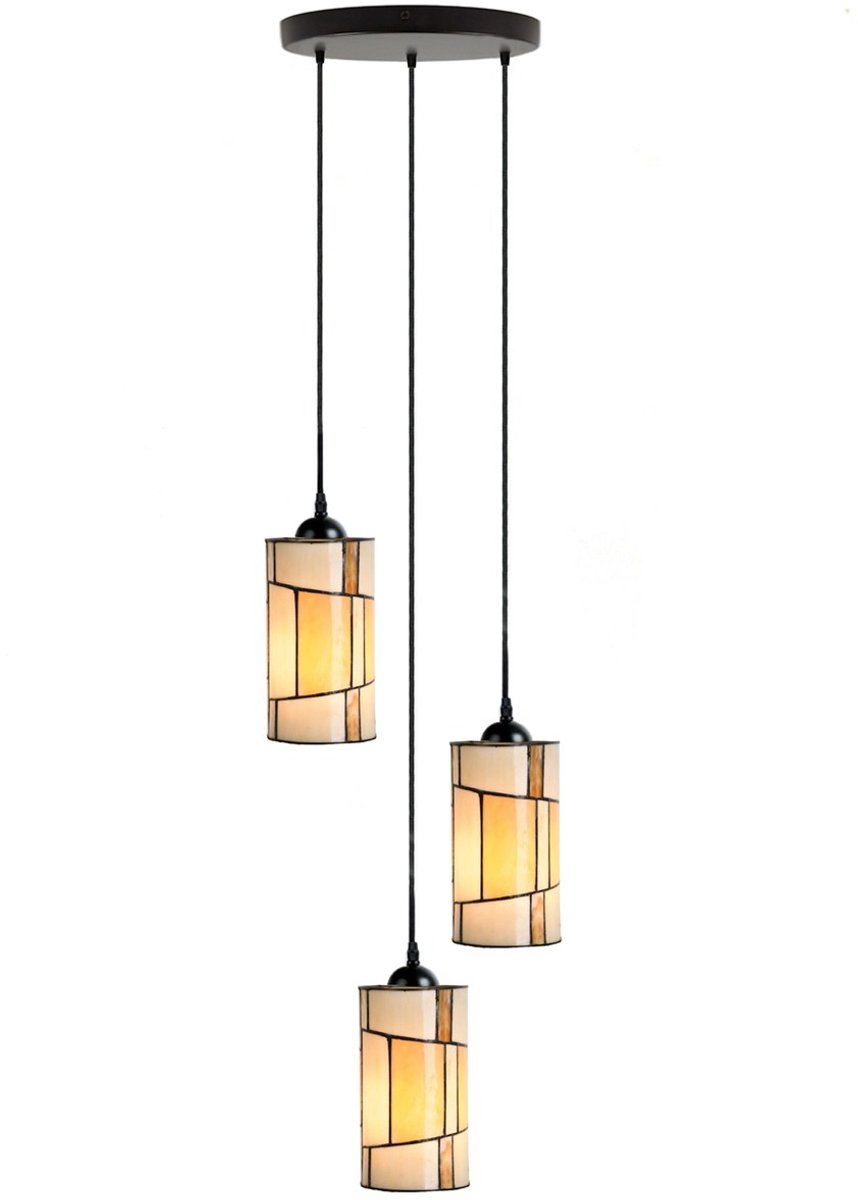 Tiffany Kroonluchter Roundabout 3 - Art Deco Trade
