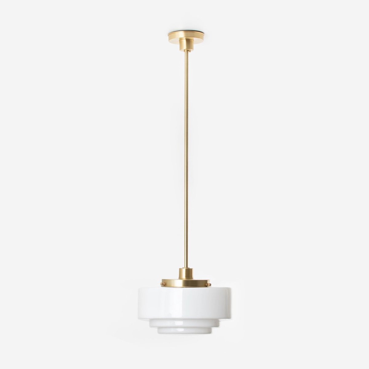 Hanglamp Getrapt Ø 30 20's Messing - Art Deco Trade