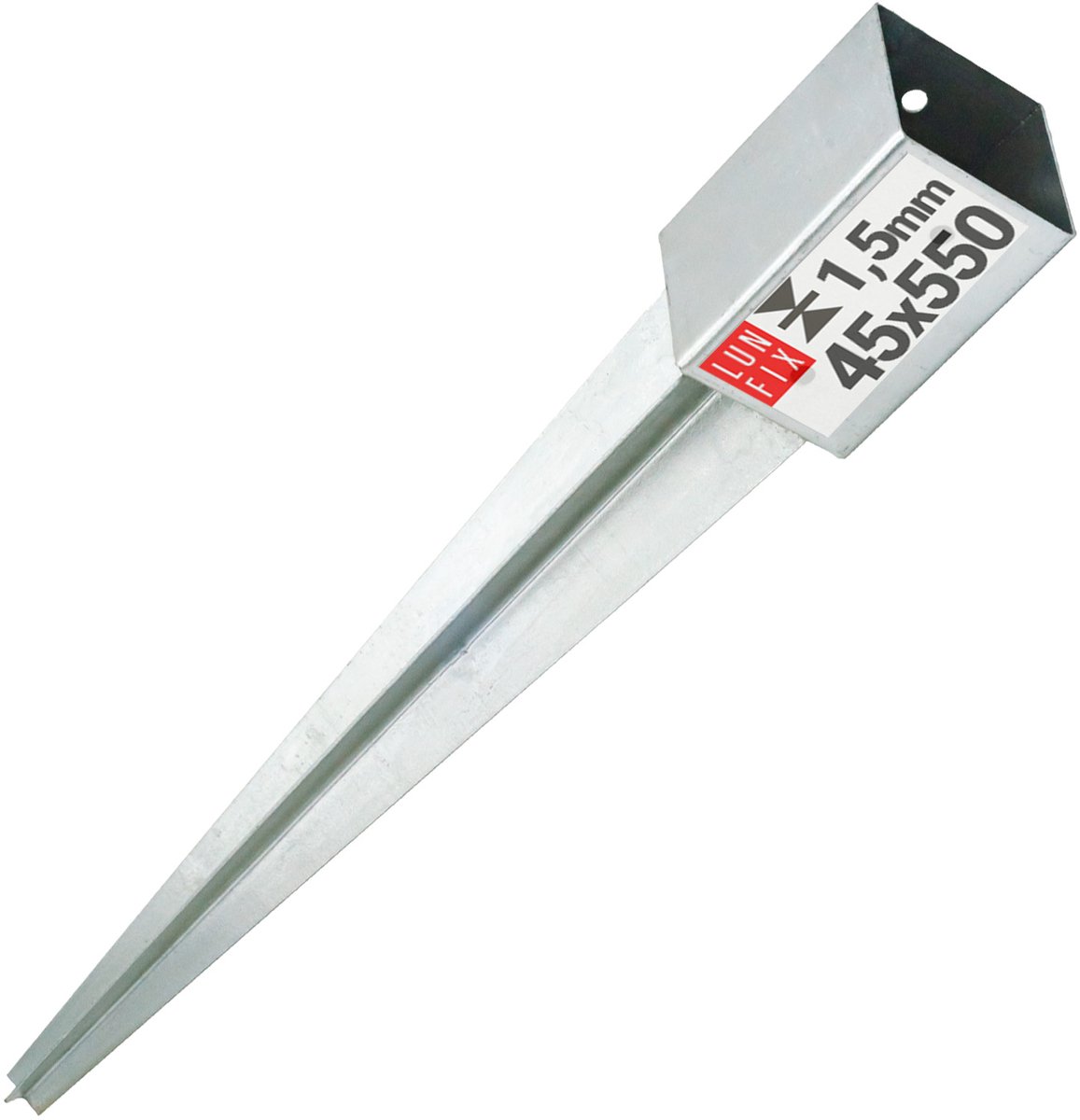 LUN FIX - Hameranker 45x45x2mm - Anker 600mm