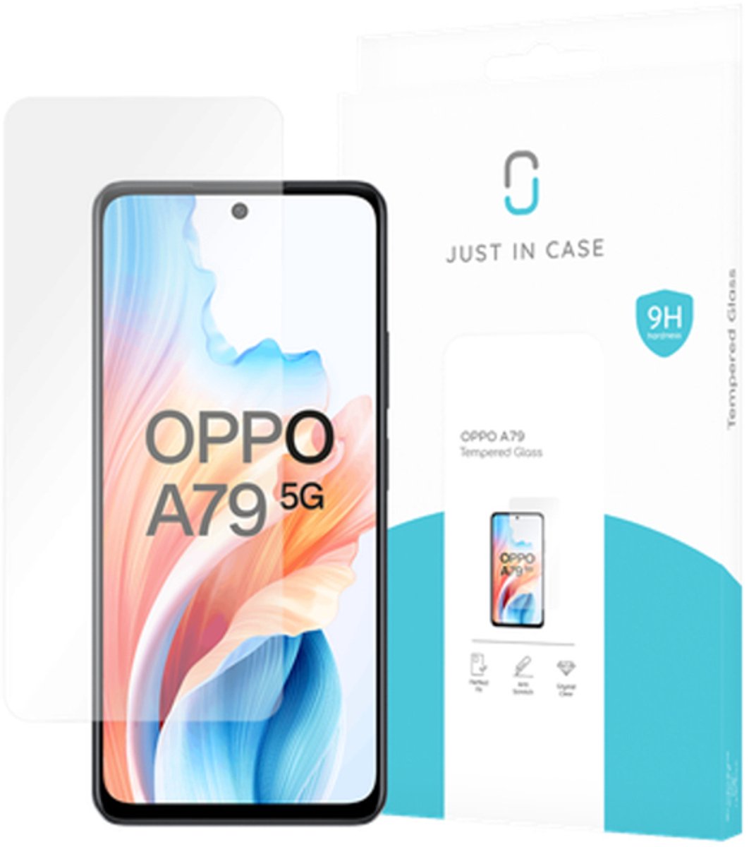 Just in Case screenprotector geschikt voor OPPO A79 - Screenprotector Gehard Glas