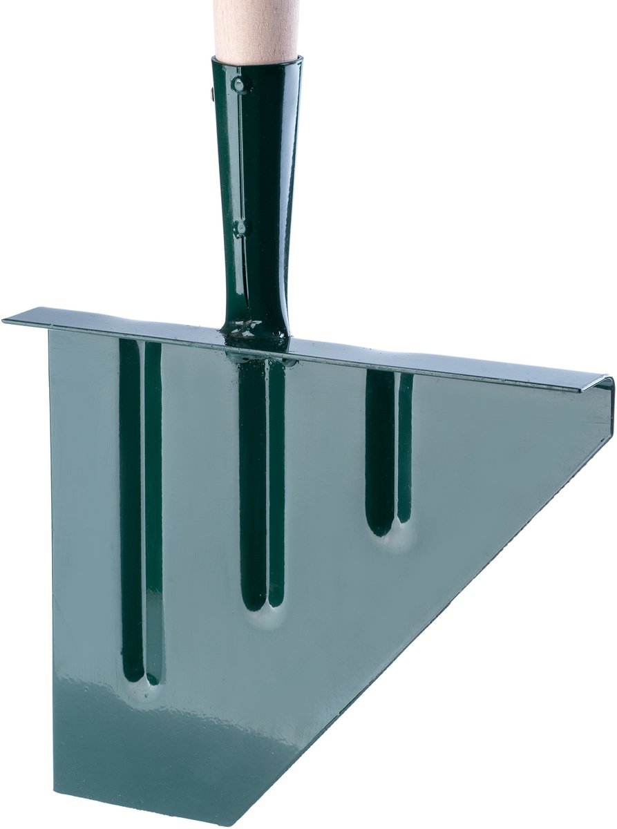 KADAX Graskantensteker van staal, met houten steel, gazonkantensnijder voor tuin, randmes, solide gazonstekers, tuingereedschap, graskantschaar (T-greep)