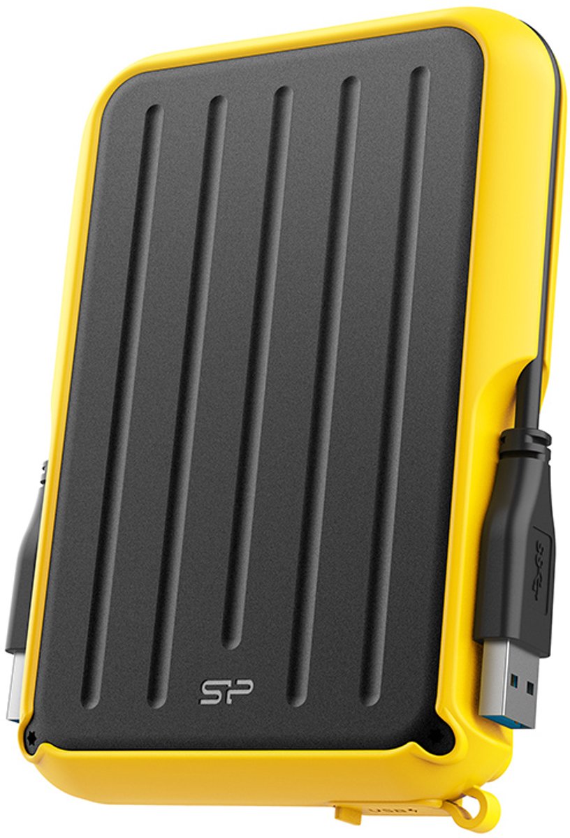 Dysk zewnętrzny HDD Silicon Power Armor A66 (4TB; 25'; USB 3.2; Yellow; SP040TBPHD66LS3Y)