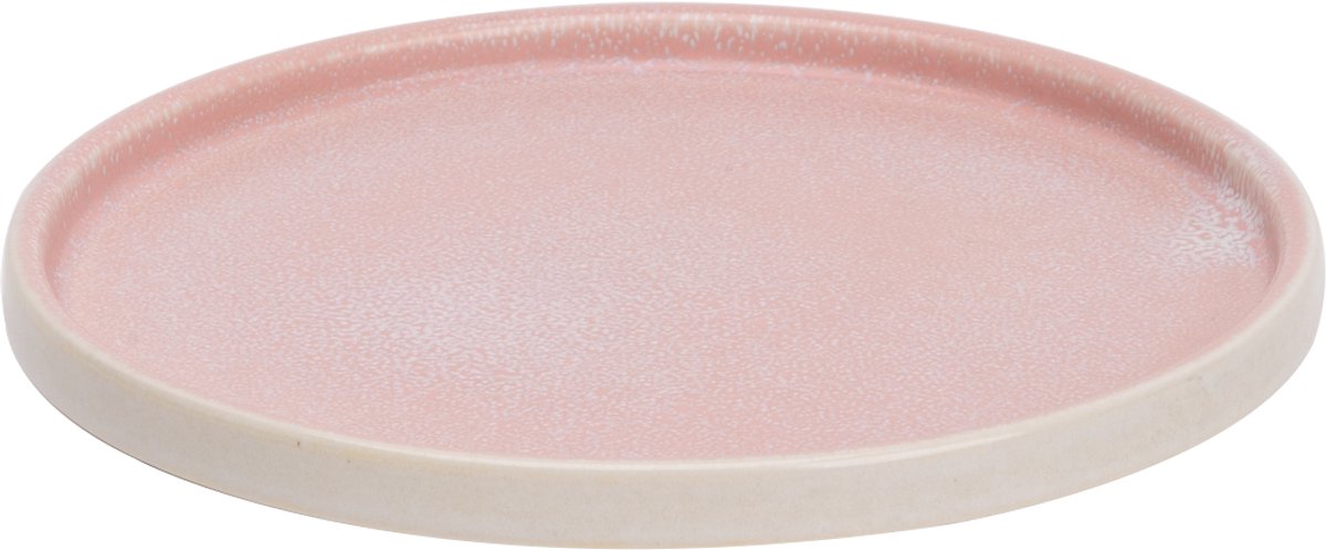 Palmer - Coco - Bord - ø 19 cm - Roze - Porselein - Ontbijtbord