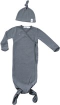 Snoozebaby nouveau-né cocon / gigoteuse - 0-3 mois avec bonnet en Storm Grey
