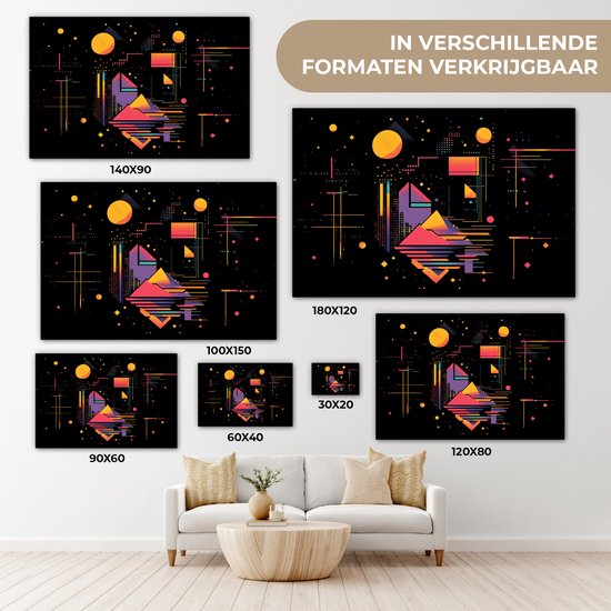 Novart Muurschilderijen Bloemen Planten - VOLLEDIG KLAAR OM OP TE HANGEN - Natuur Woonkamer Slaapkamer Kantoor - 7 Moderne sfeerschilderijen - N004071a